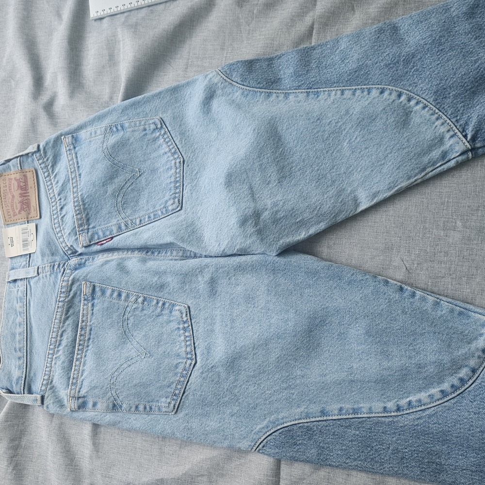 Levi's 501 Premium Original Chaps Jeans Womens 25x30 Button Fly High Rise - Picture 6 of 16